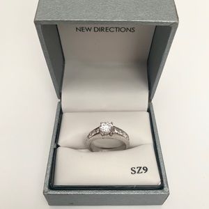 Set Of 9 Faux Engagement Rings Size 9